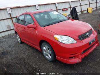  Salvage Toyota Matrix