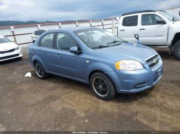  Salvage Chevrolet Aveo