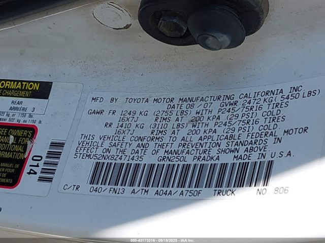 Toyota Tacoma Base V6 Image 10