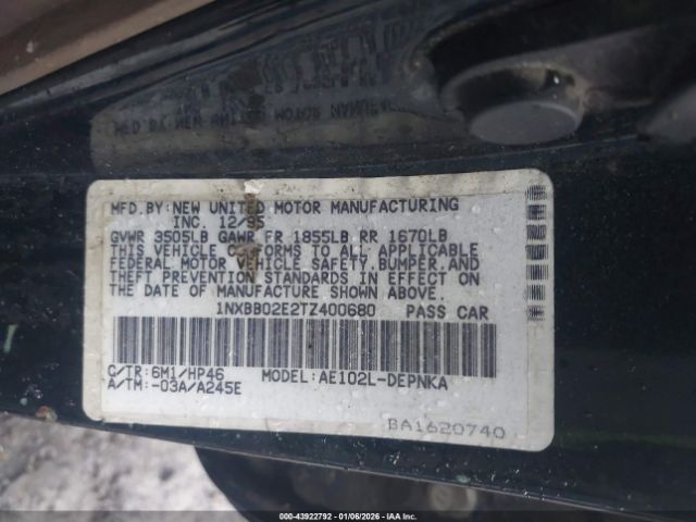 Toyota Corolla Dx Image 5