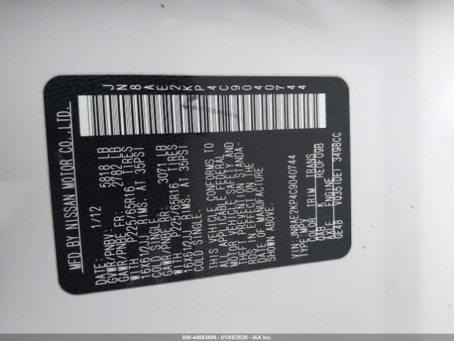 Nissan Quest S Image 6